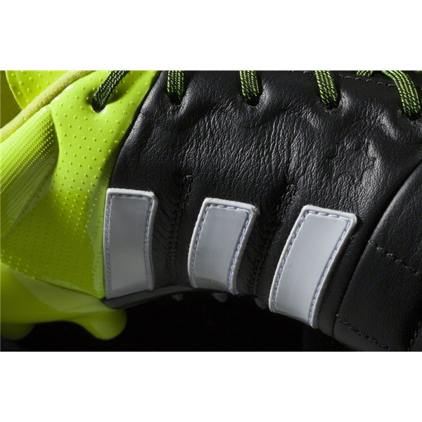 Adidas ACE 15.1 <br> FG/AG Leather (Black/White/Solar Yellow)