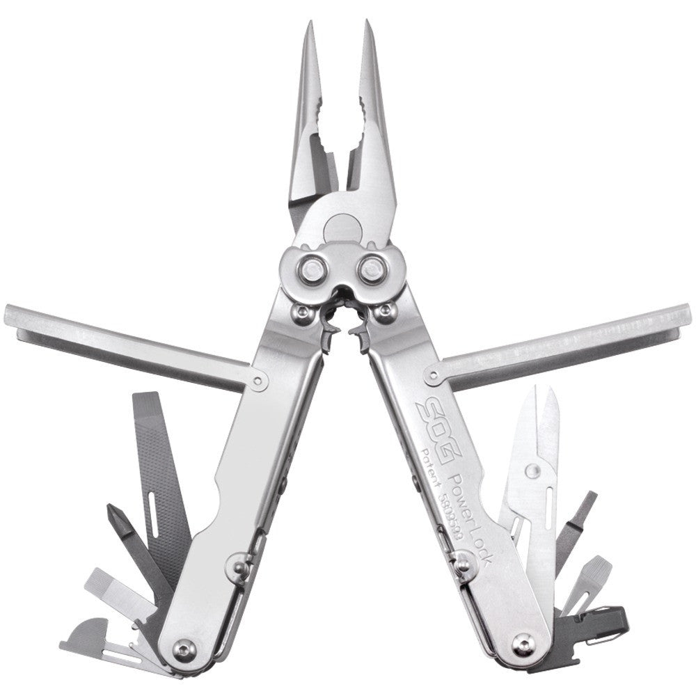 Sog Powerlock Traveler Multi-tool With Nylon Sheath (satin Finish)