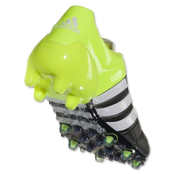 Adidas ACE 15.1 &lt;br&gt; FG/AG Leather (Black/White/Solar Yellow)