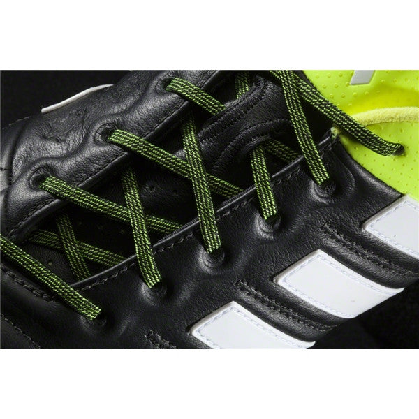 Adidas ACE 15.1 &lt;br&gt; FG/AG Leather (Black/White/Solar Yellow)